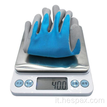 Hespax Latex Sandy Labour Glove Industrial Assembly Auto